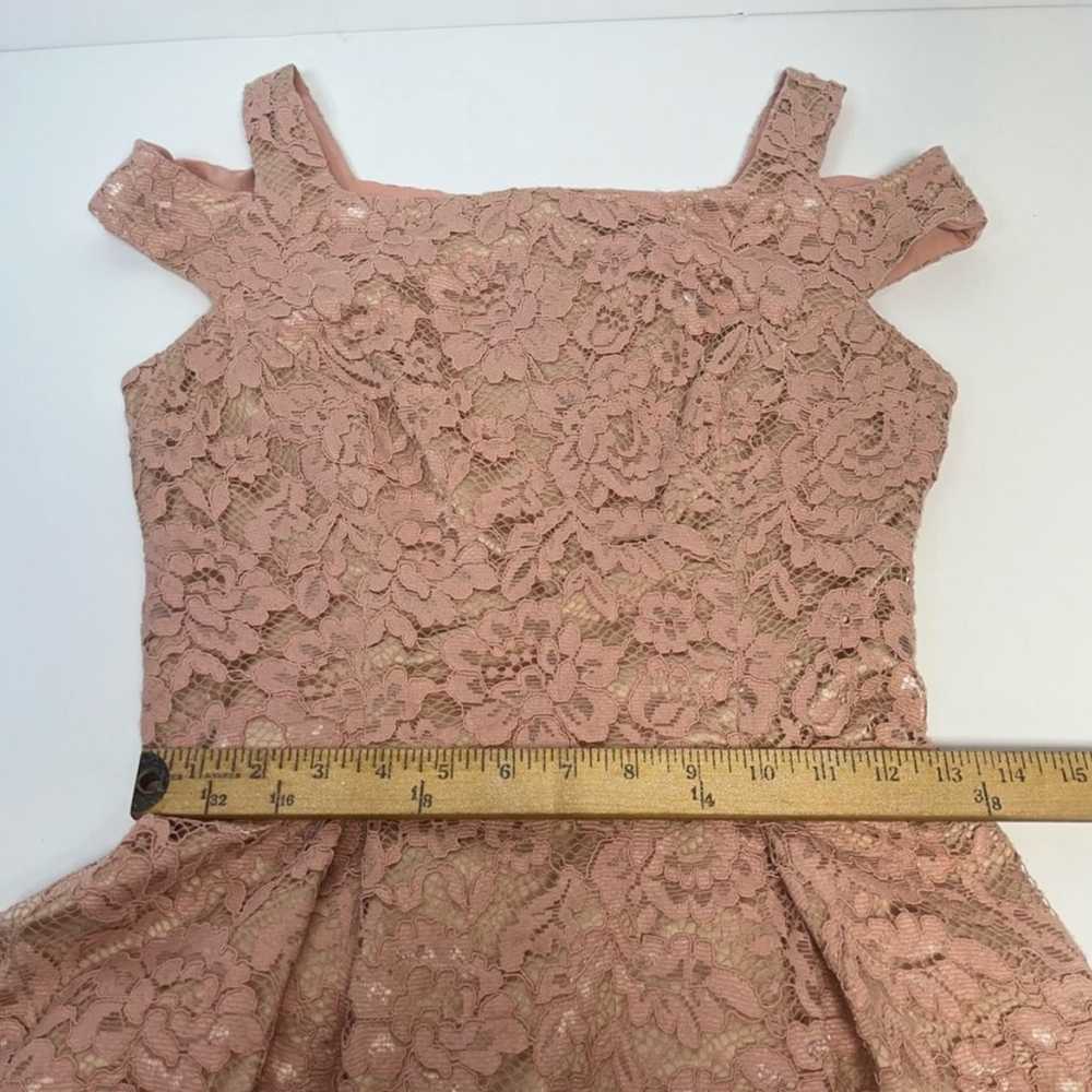 Vince Camuto Designer Dress | Blush Pink Lace Sho… - image 10