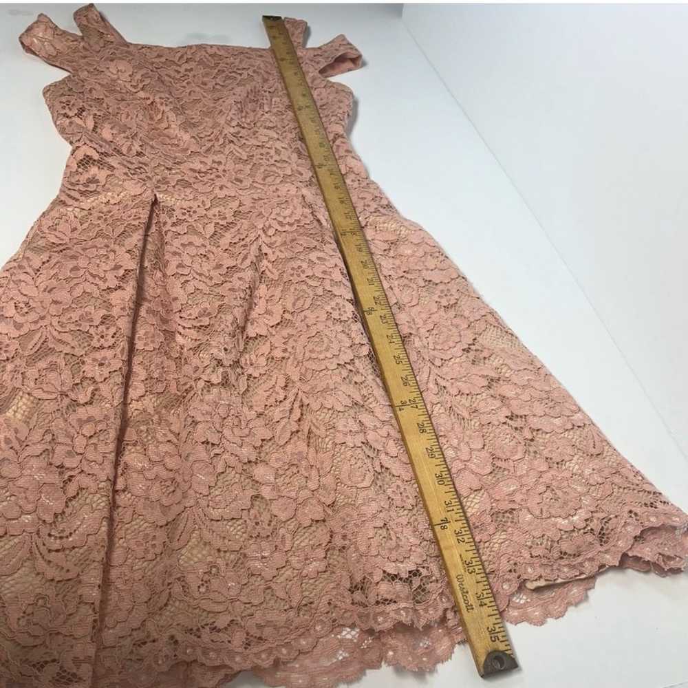 Vince Camuto Designer Dress | Blush Pink Lace Sho… - image 11