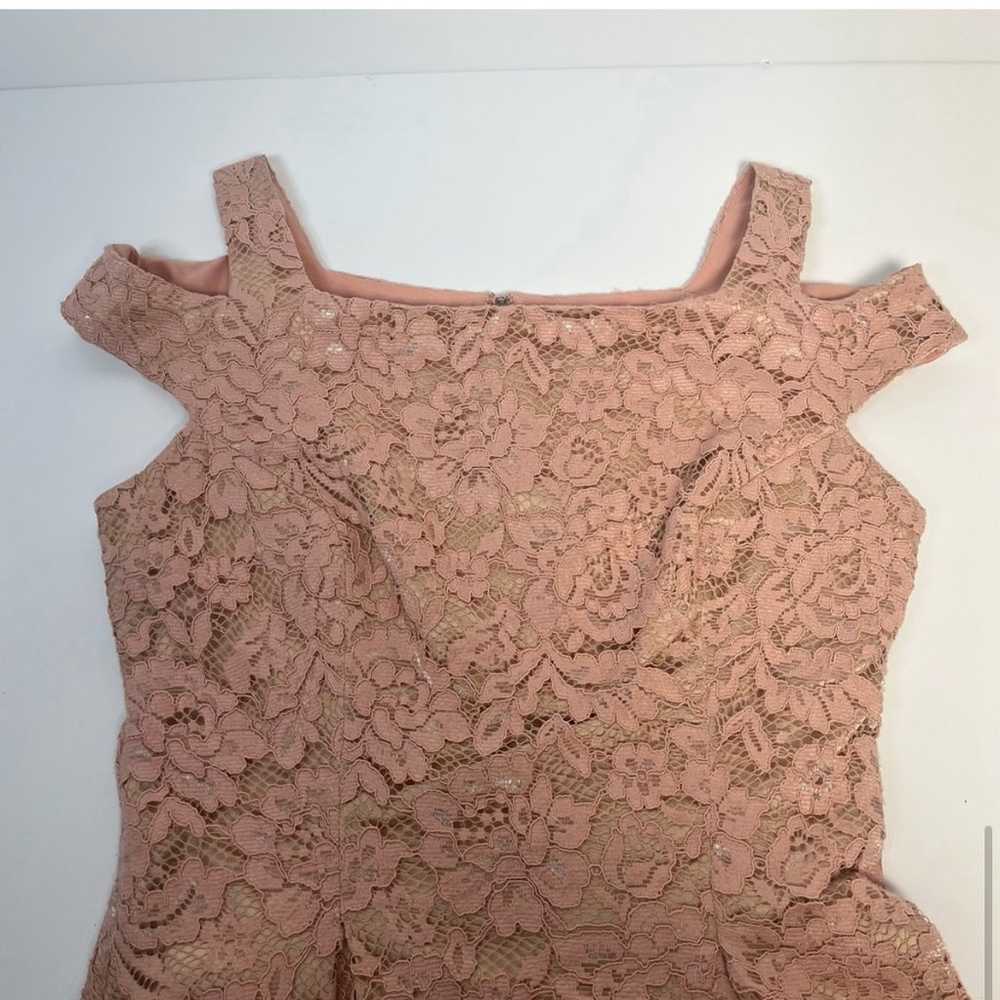 Vince Camuto Designer Dress | Blush Pink Lace Sho… - image 6