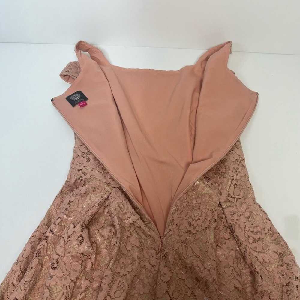 Vince Camuto Designer Dress | Blush Pink Lace Sho… - image 9