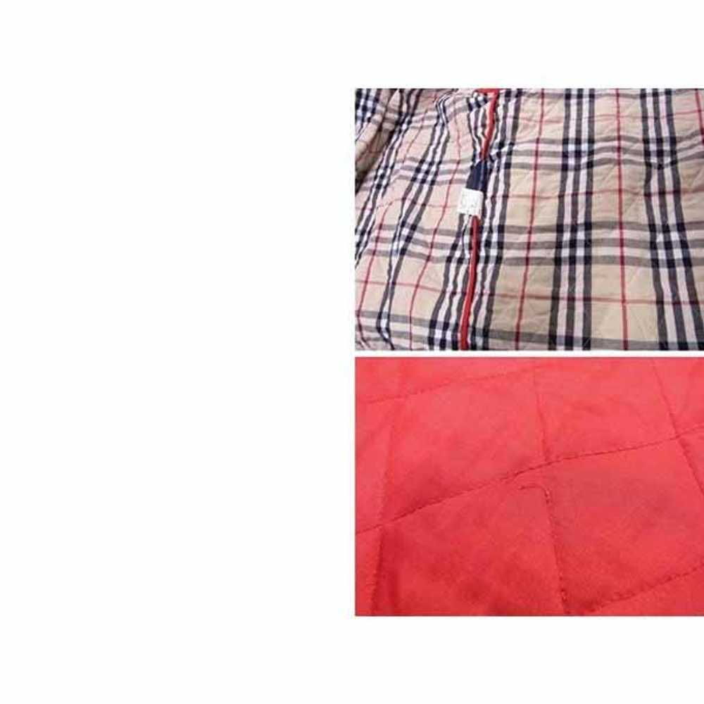 Burberry Coat Single Button Quilted Red 100% Poly… - image 6