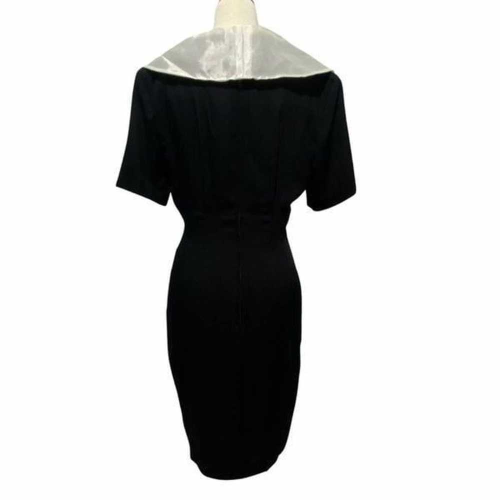 Atina 80s VTG Dress Black White Size 10 - image 8