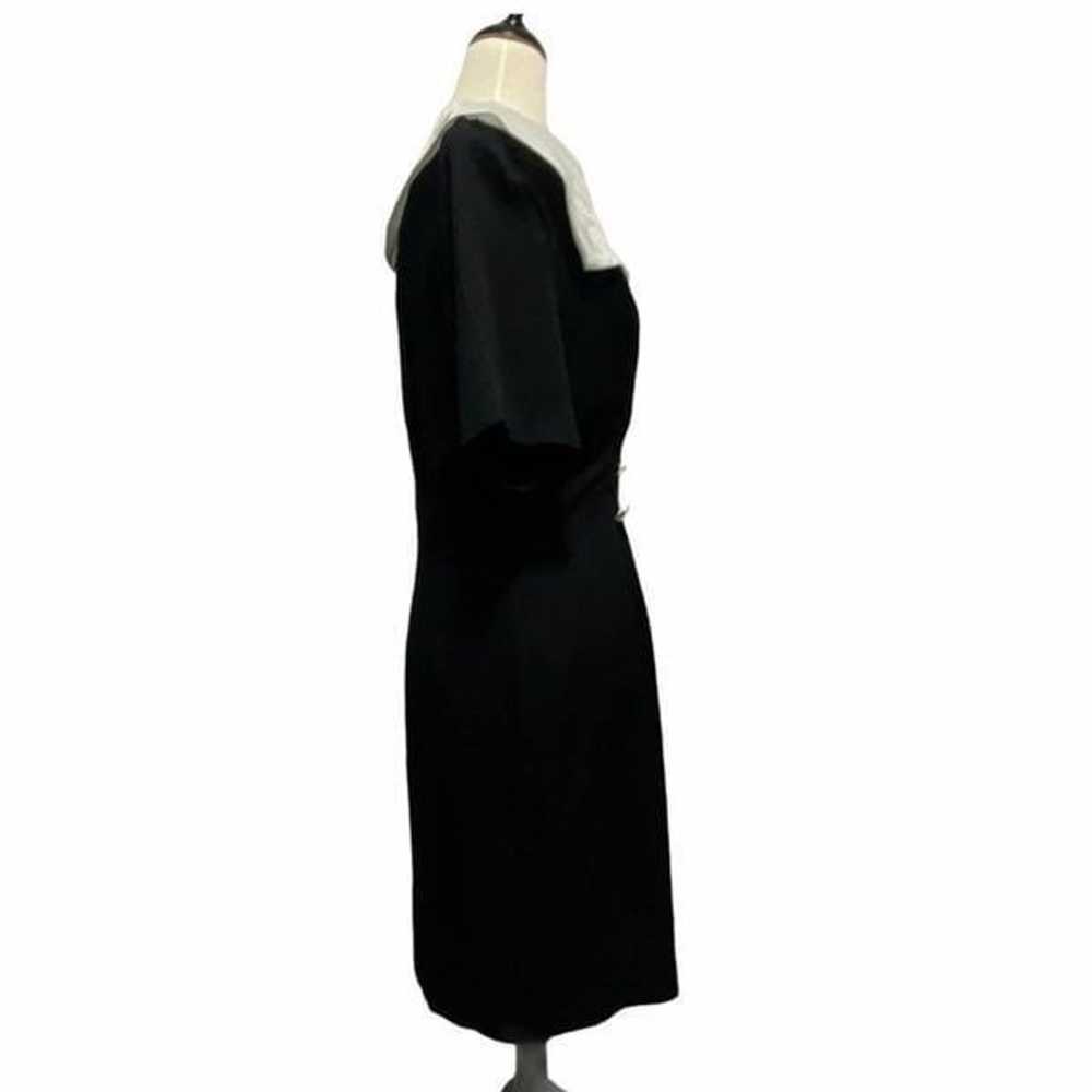 Atina 80s VTG Dress Black White Size 10 - image 9