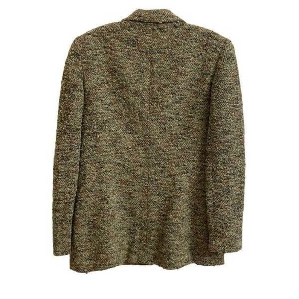 Carlisle Vintage Aqua & Brown Tweed Wool Blend Bl… - image 2