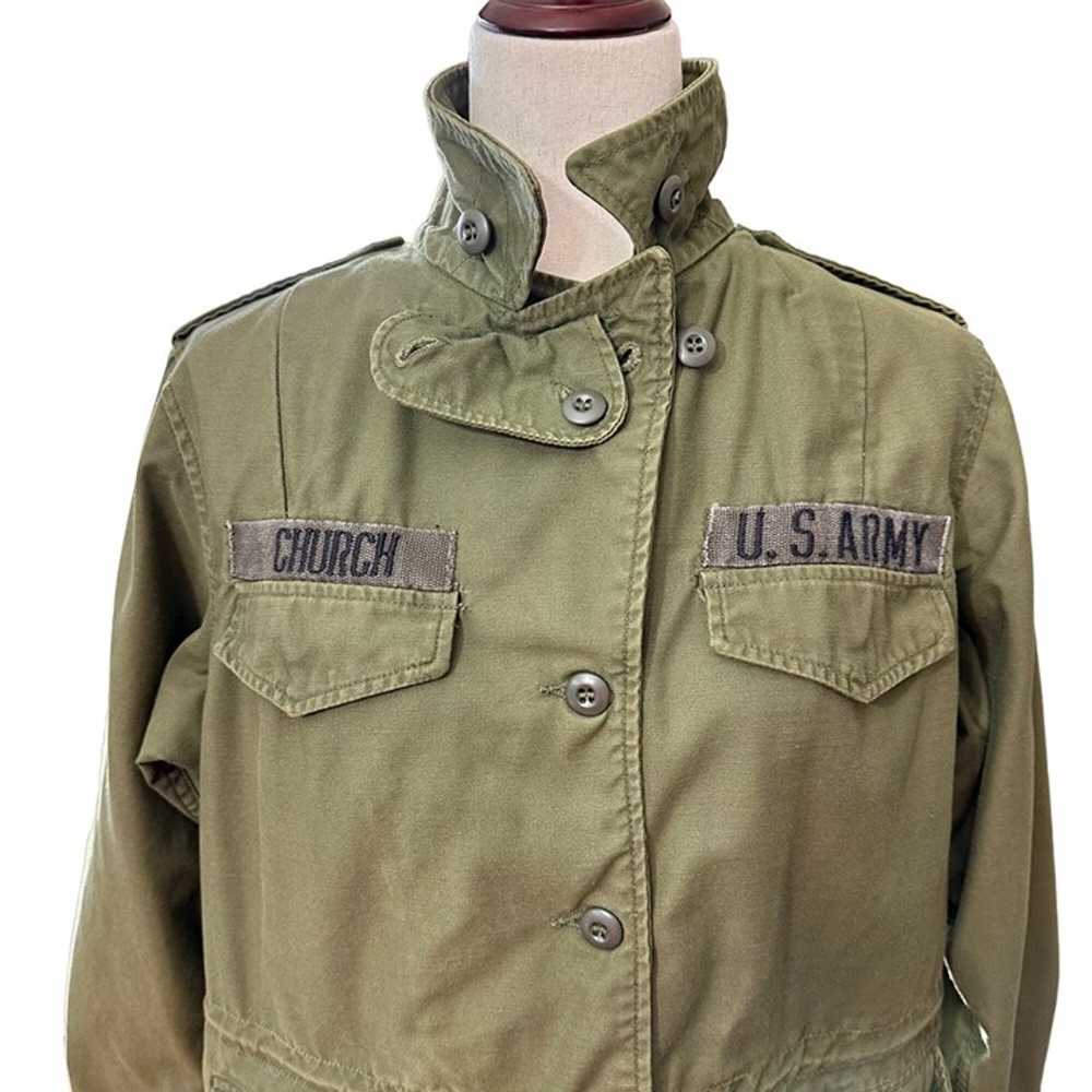 Vintage US Army Women’s Field Coat OG-107 Vietnam… - image 2