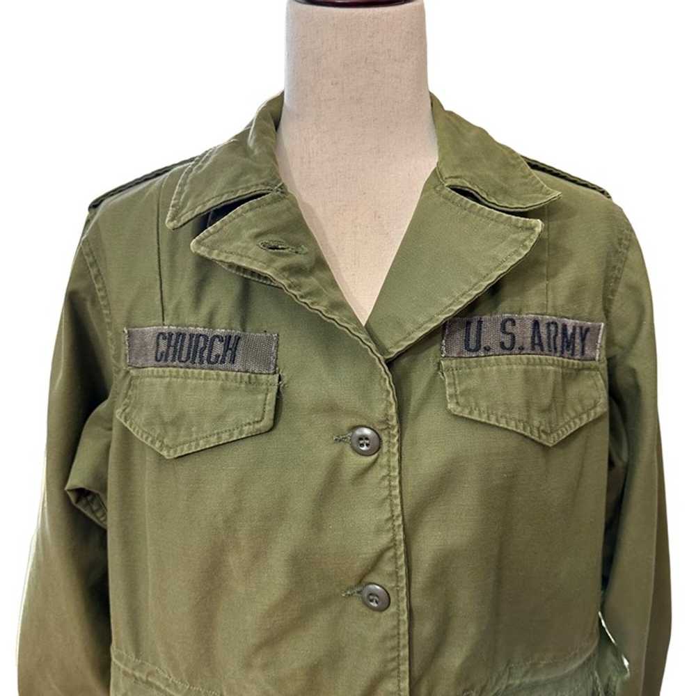 Vintage US Army Women’s Field Coat OG-107 Vietnam… - image 3