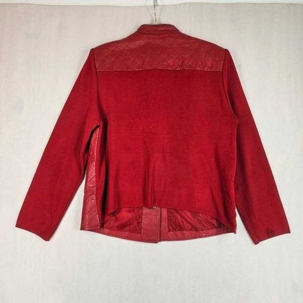 Vintage Peter Nygard Women's Leather Jacket Red XL - image 3