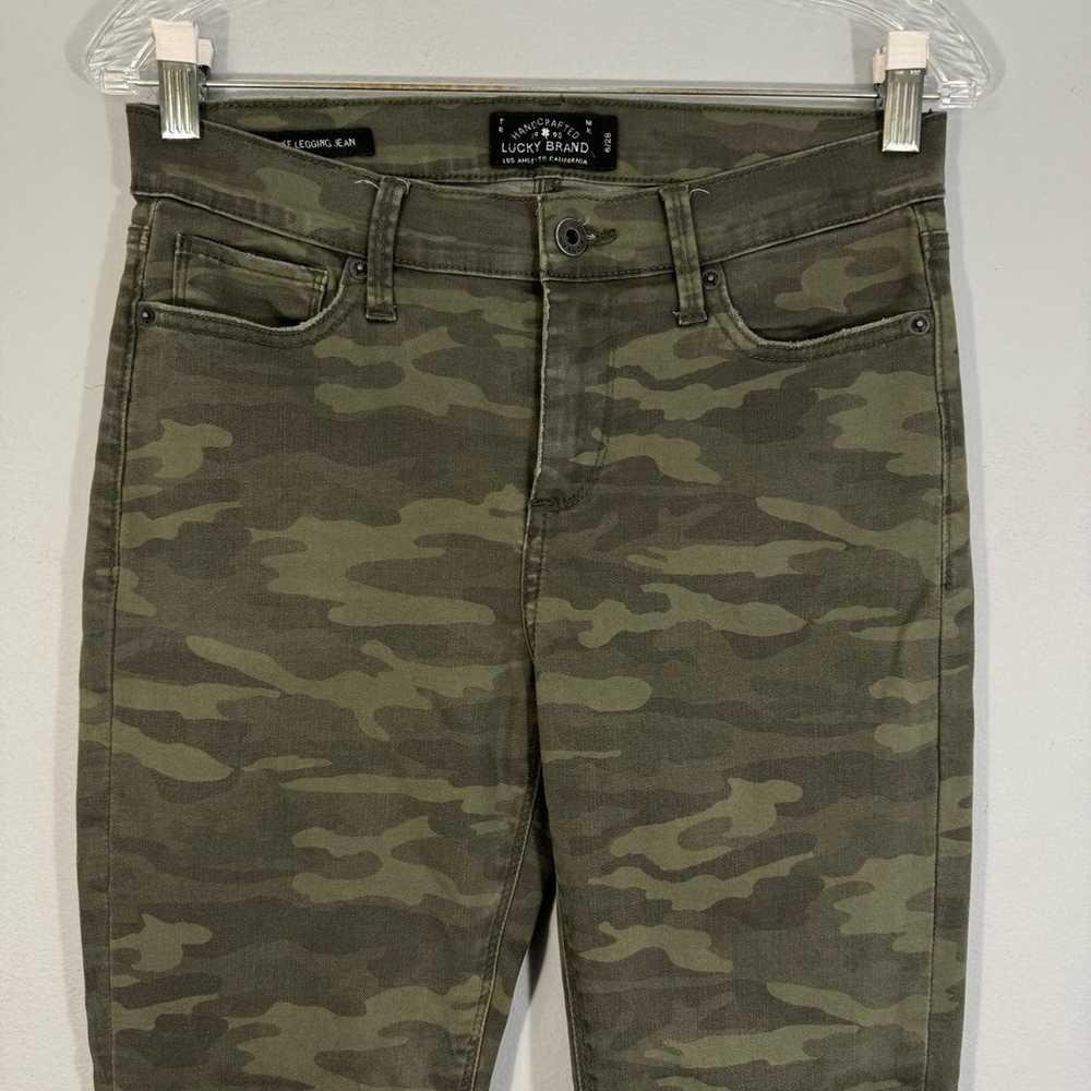 Lucky Brand Brooke Legging Military Camo Jean - image 2