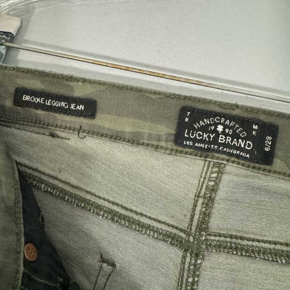 Lucky Brand Brooke Legging Military Camo Jean - image 5