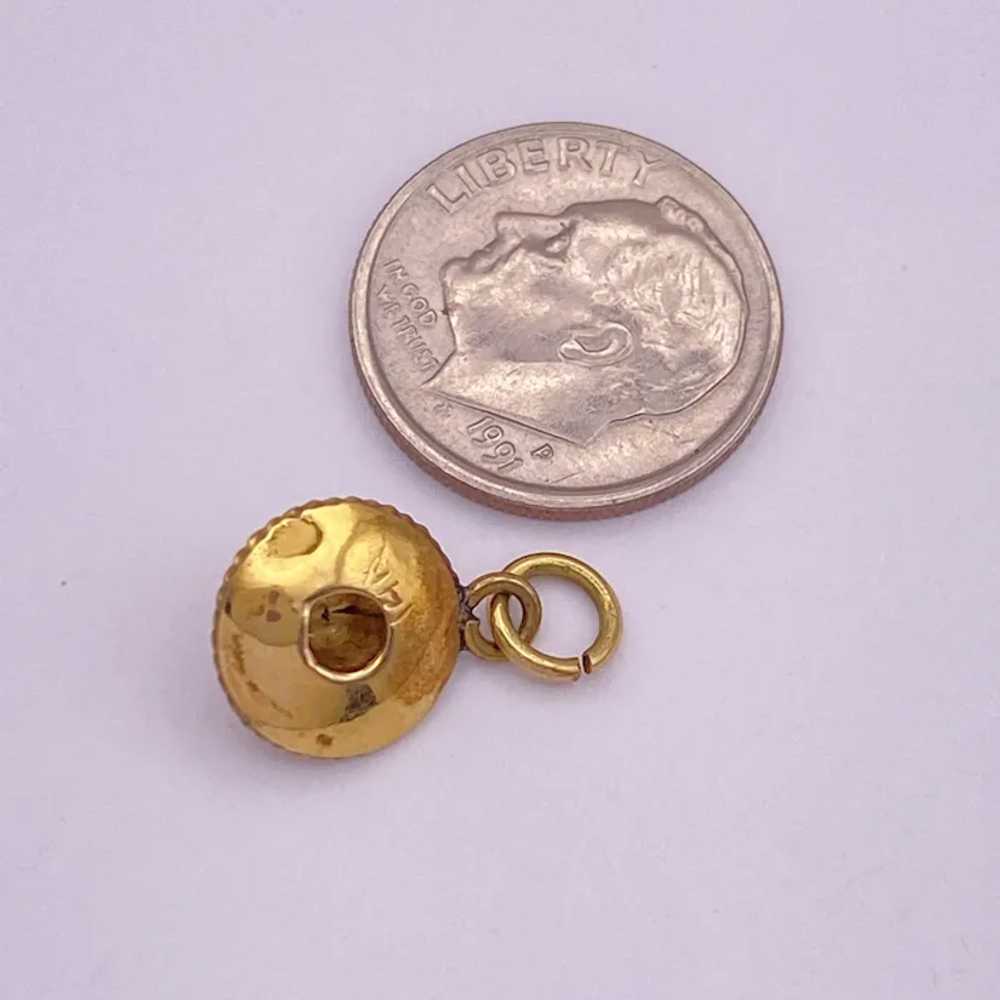 Tiny Sombrero Mexican Hat Vintage Charm 14K Gold … - image 2