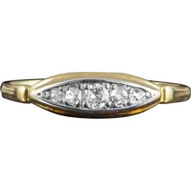 Antique Edwardian Diamond Five Stone Ring - image 1