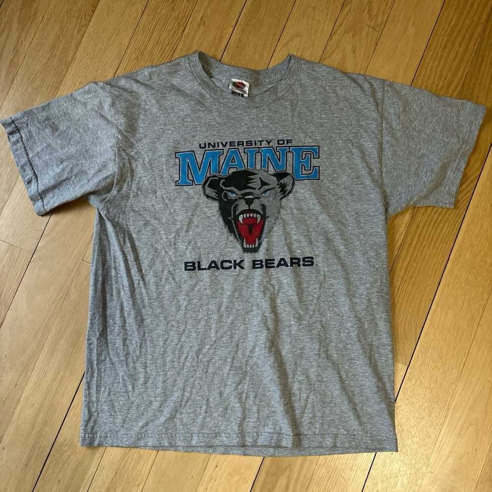 Vintage University of Maine Black Bears Gray Logo… - image 1