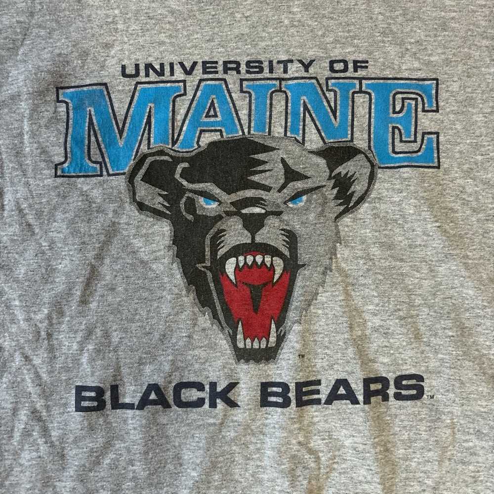 Vintage University of Maine Black Bears Gray Logo… - image 2