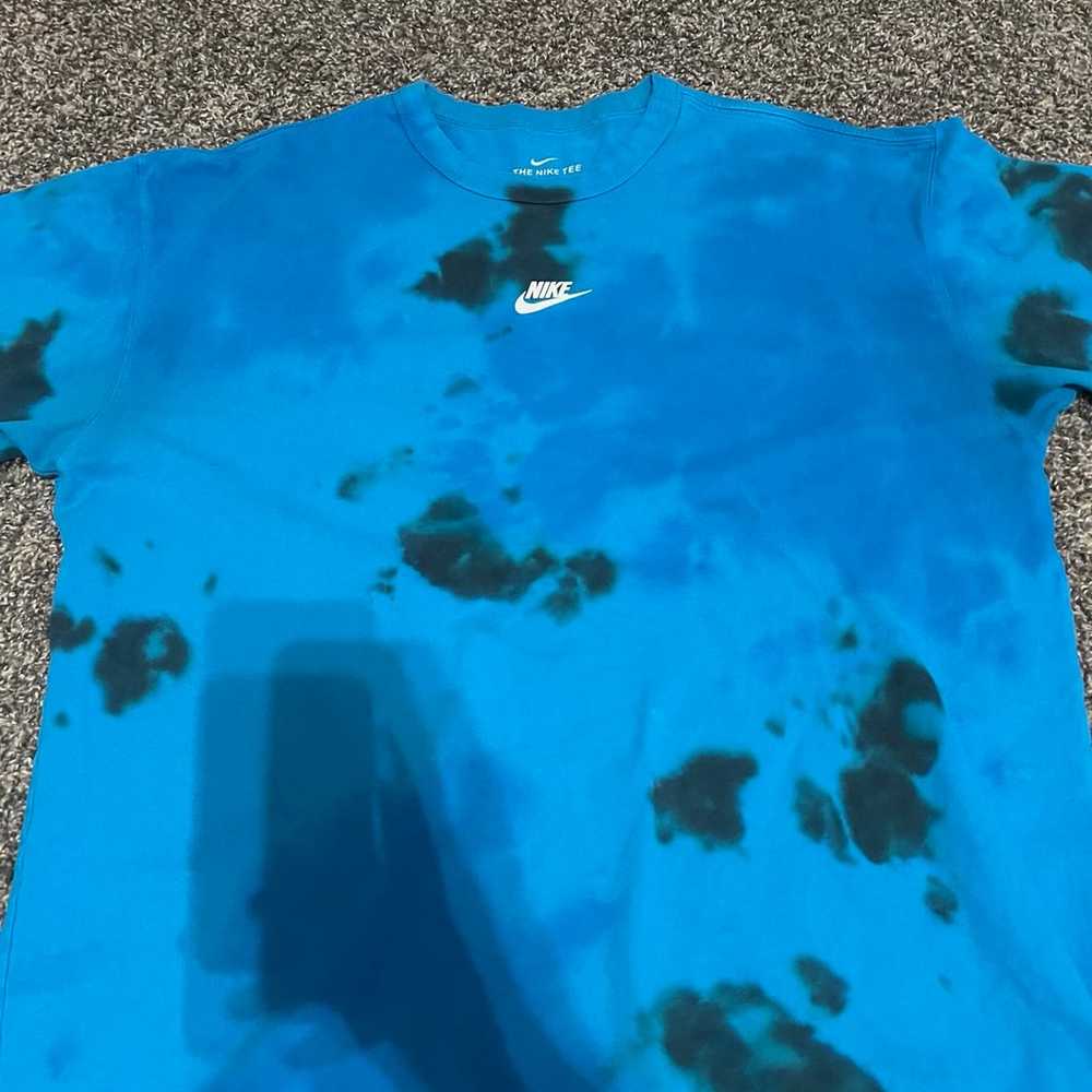 Nike Blue Vintage Textured Shirt - image 2