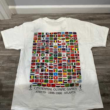 Vintage Atlanta Olympics 1996 T Shirt Sz L - image 1