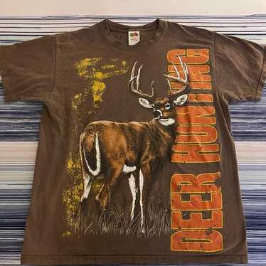 Big Bold Deer Hunting vintage classic t shirt siz… - image 1