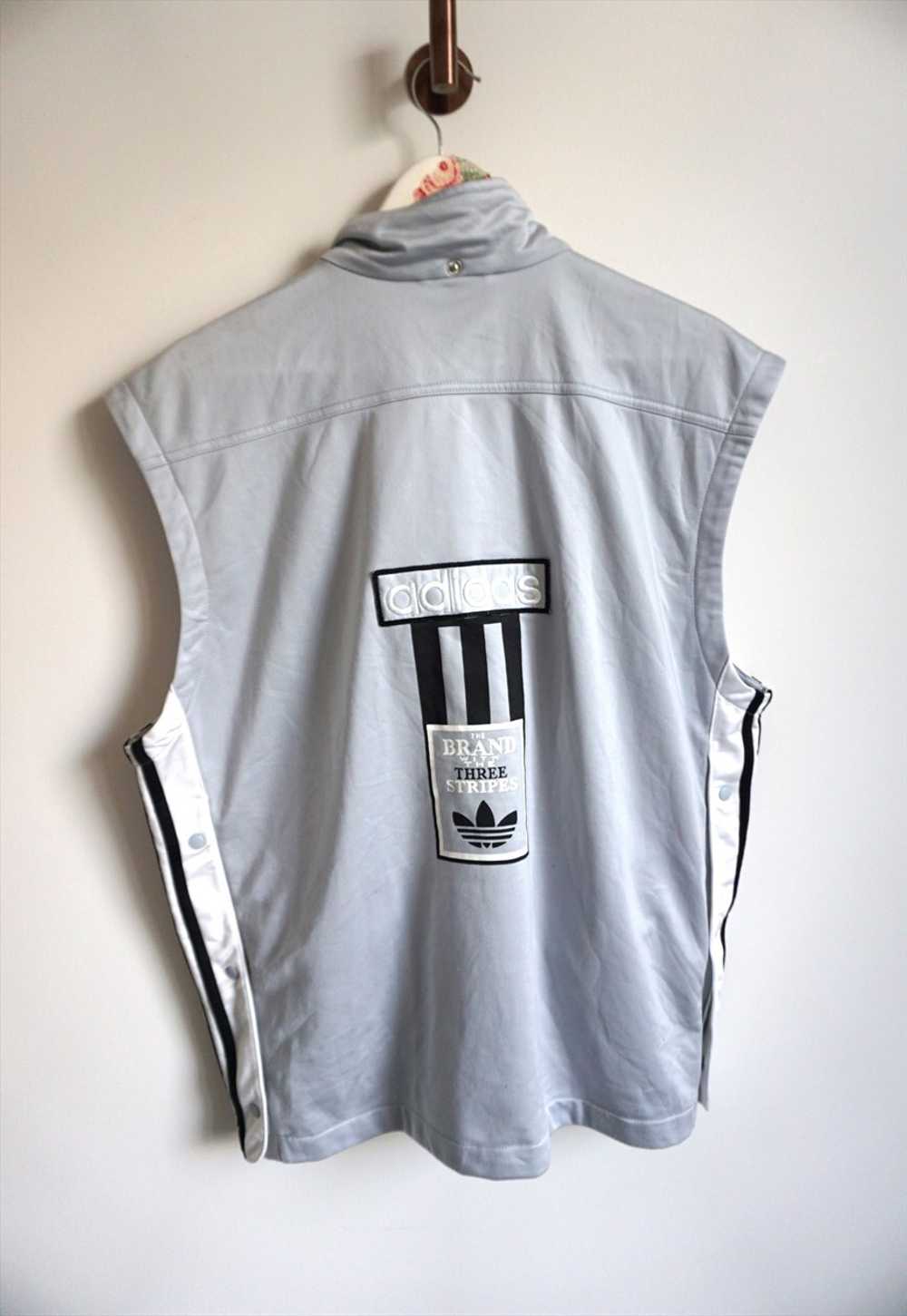 Vintage Adidas Sweatshirt Vest Windbreaker Tracks… - image 4