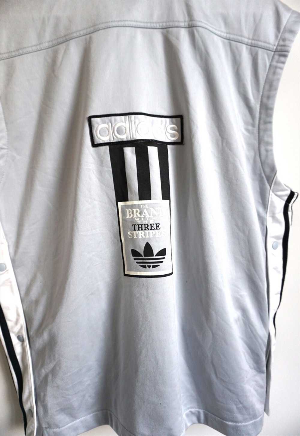 Vintage Adidas Sweatshirt Vest Windbreaker Tracks… - image 5