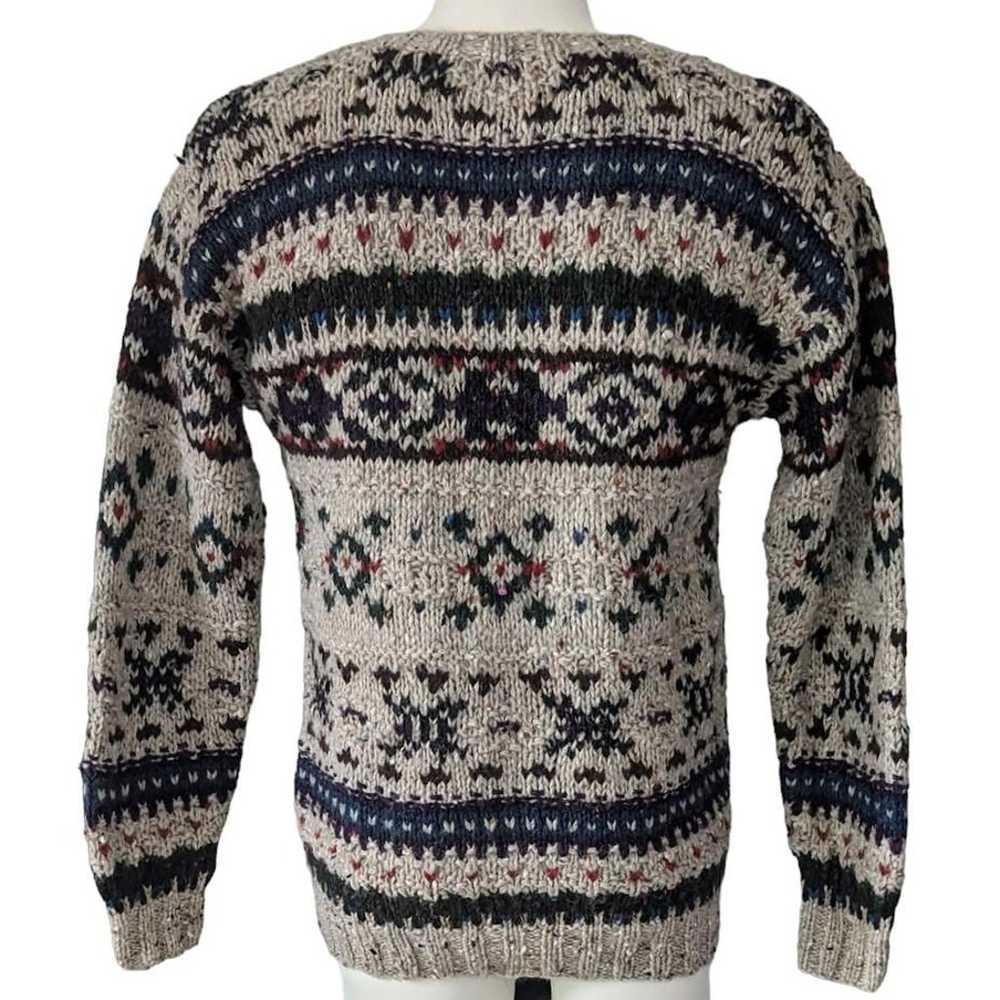 Vintage Woolrich Sweater Chunky Wool Grandpa Acad… - image 3