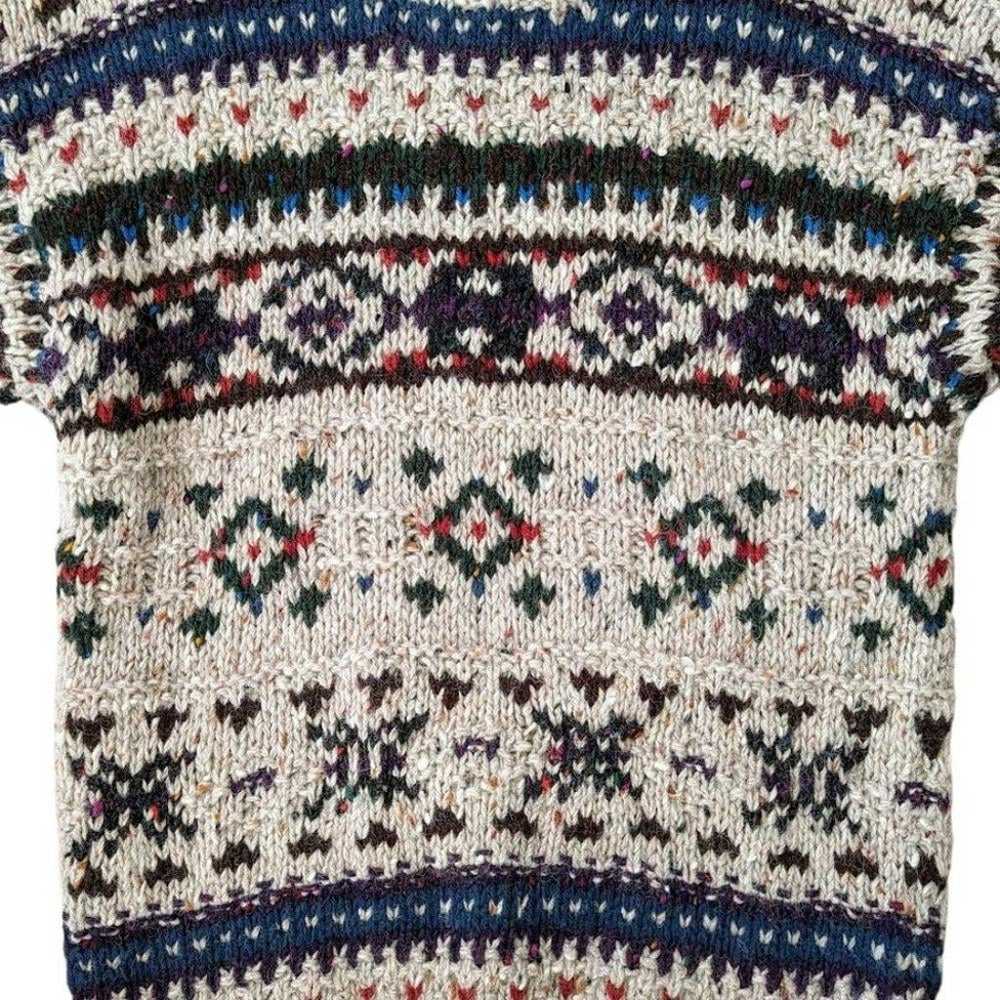 Vintage Woolrich Sweater Chunky Wool Grandpa Acad… - image 5