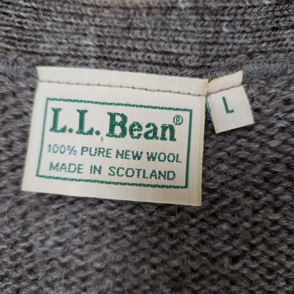 Vintage L.L. Bean Wool Sweater Vest Made in Scotl… - image 2