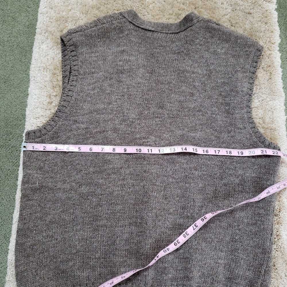 Vintage L.L. Bean Wool Sweater Vest Made in Scotl… - image 6