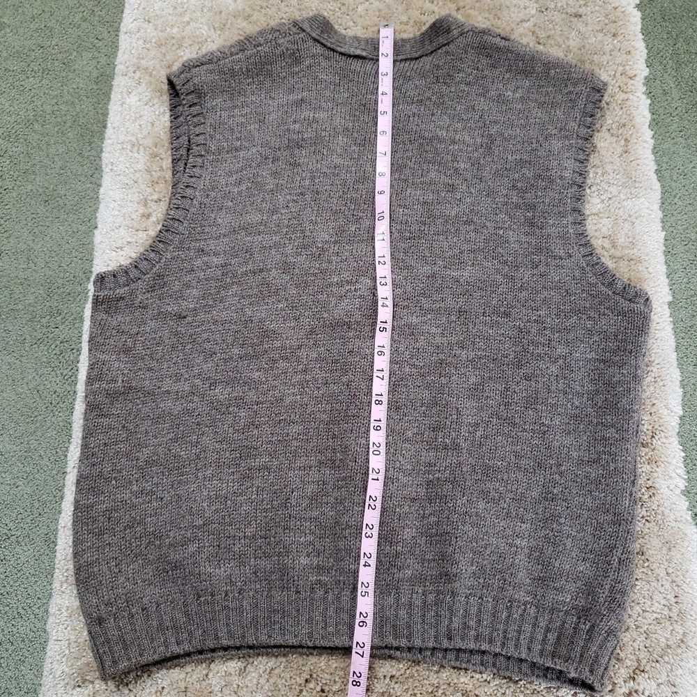 Vintage L.L. Bean Wool Sweater Vest Made in Scotl… - image 7
