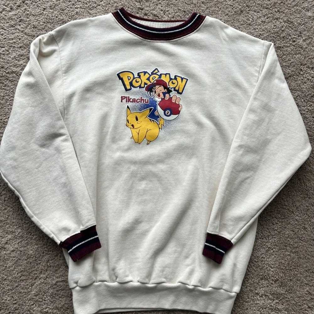 Vintage 90s Pikachu Pokemon Crewneck Sweatshirt - image 1