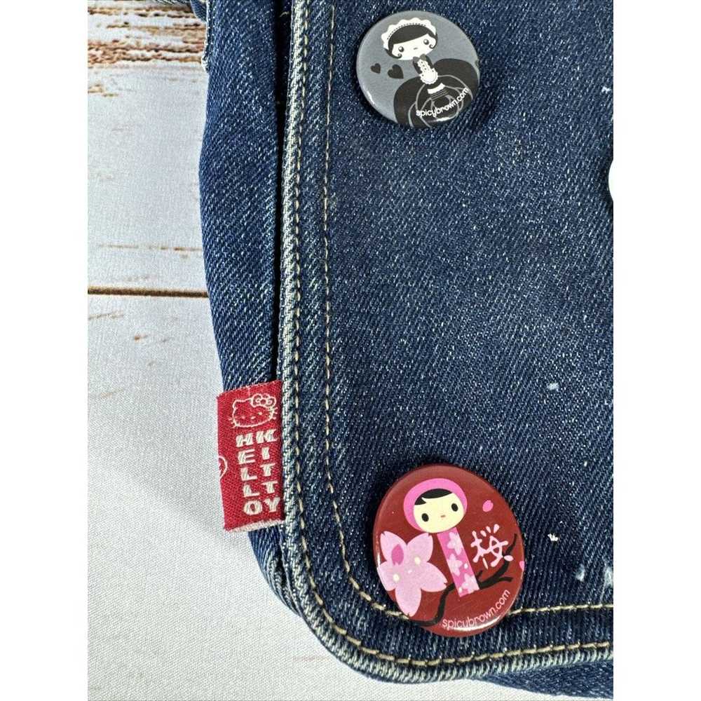 Sanrio Vintage 2002 Hello Kitty Tote Bag Blue Den… - image 3