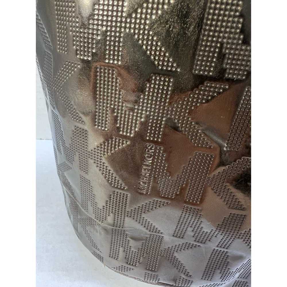 Michael Kors Gold Shiny Bronze Tote Purse Handbag - image 5