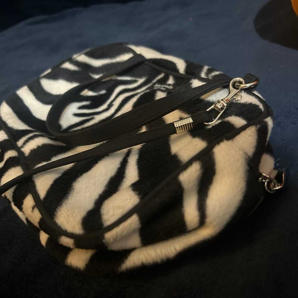 Kate Spade Vintage Fuzzy Zebra Printed Bag - image 3