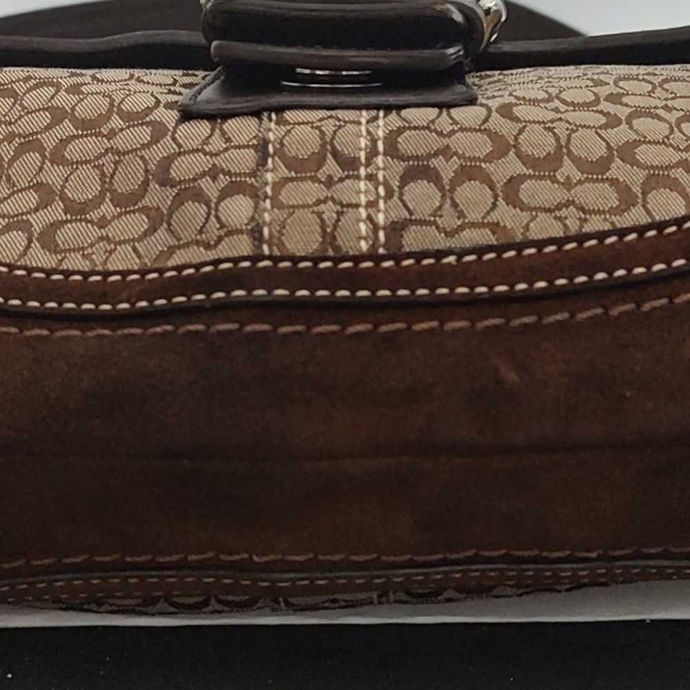 Coach Brown Purse with Adjustable Strap - image 7