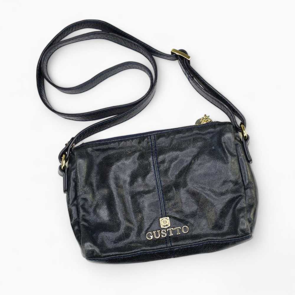 Gustto ✦ Black Leather Crossbody Bag Purse - image 5