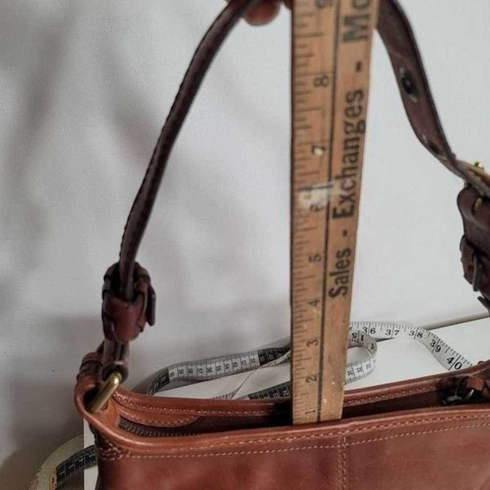Coach vintage bleeker shoulder bag tan leather sm… - image 11