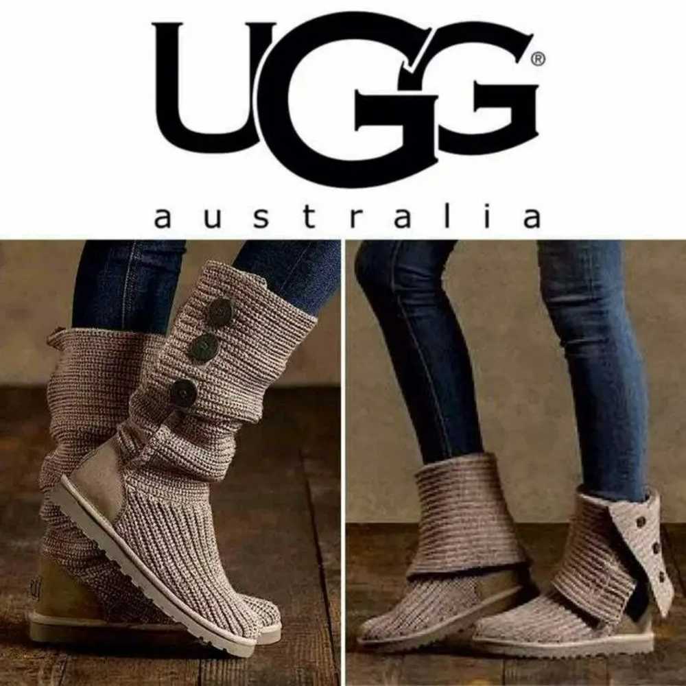 Ugg Knit Classic Cardy Sweater Boots - image 1