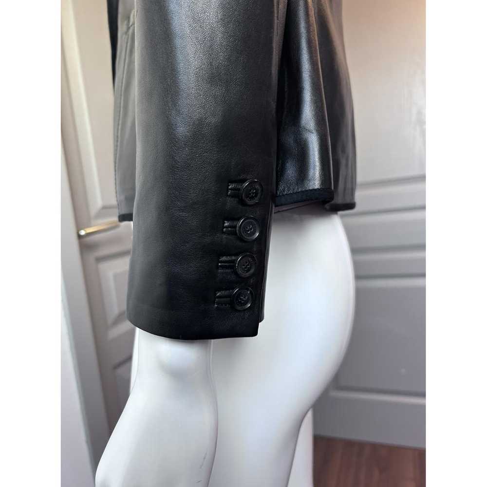 Gucci Leather blazer - image 9