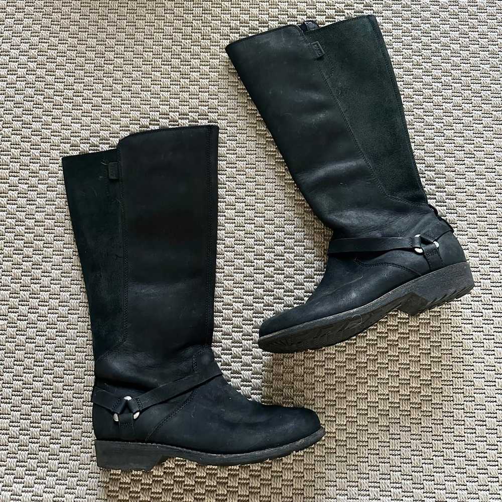 TEVA de la vina dos tall black leather boots - image 3