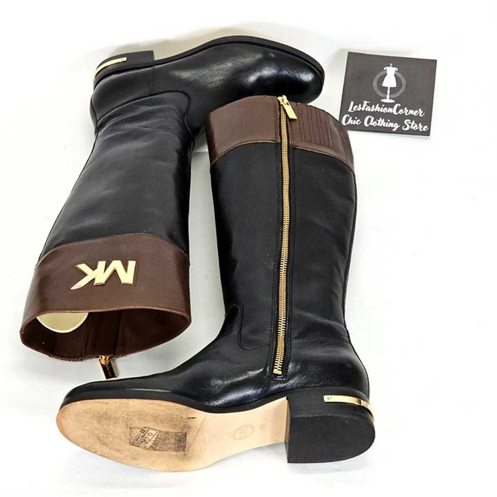 Michael Kors Women's Hayley Black/Brown Leather R… - image 10