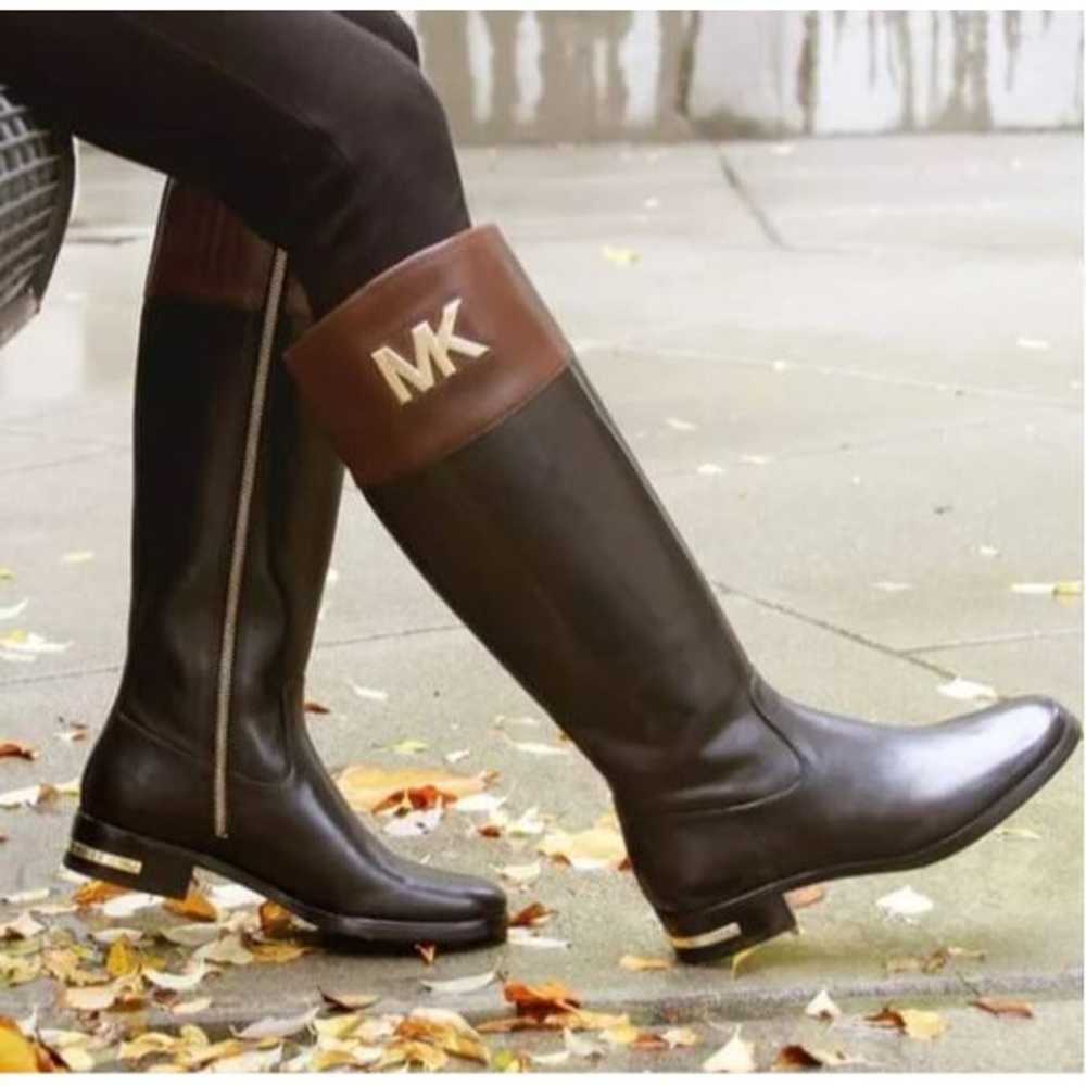 Michael Kors Women's Hayley Black/Brown Leather R… - image 2