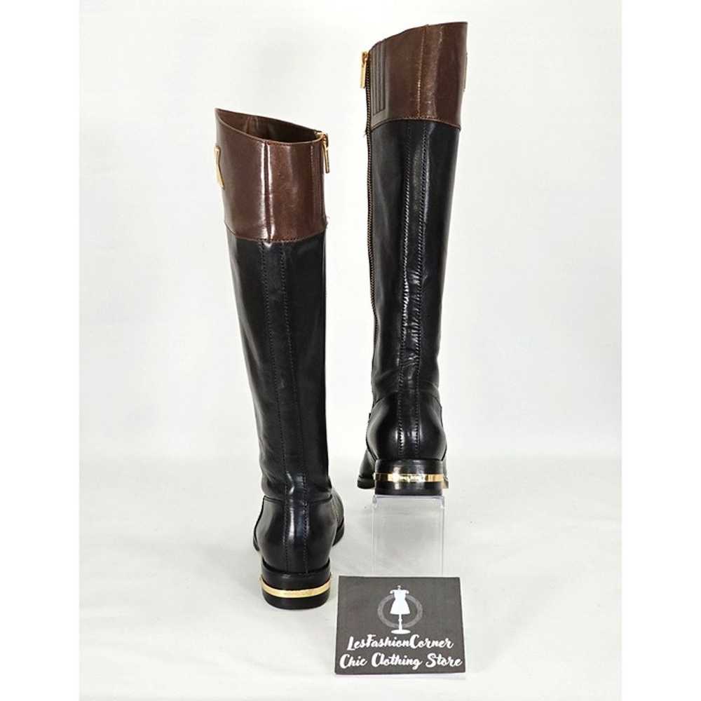 Michael Kors Women's Hayley Black/Brown Leather R… - image 9