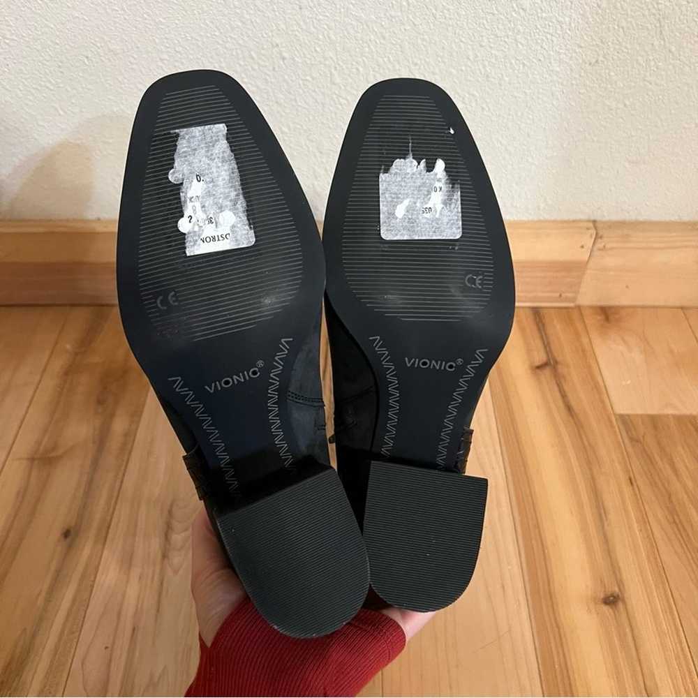 Vionic Carnelia black suede leather heeled ankle … - image 8