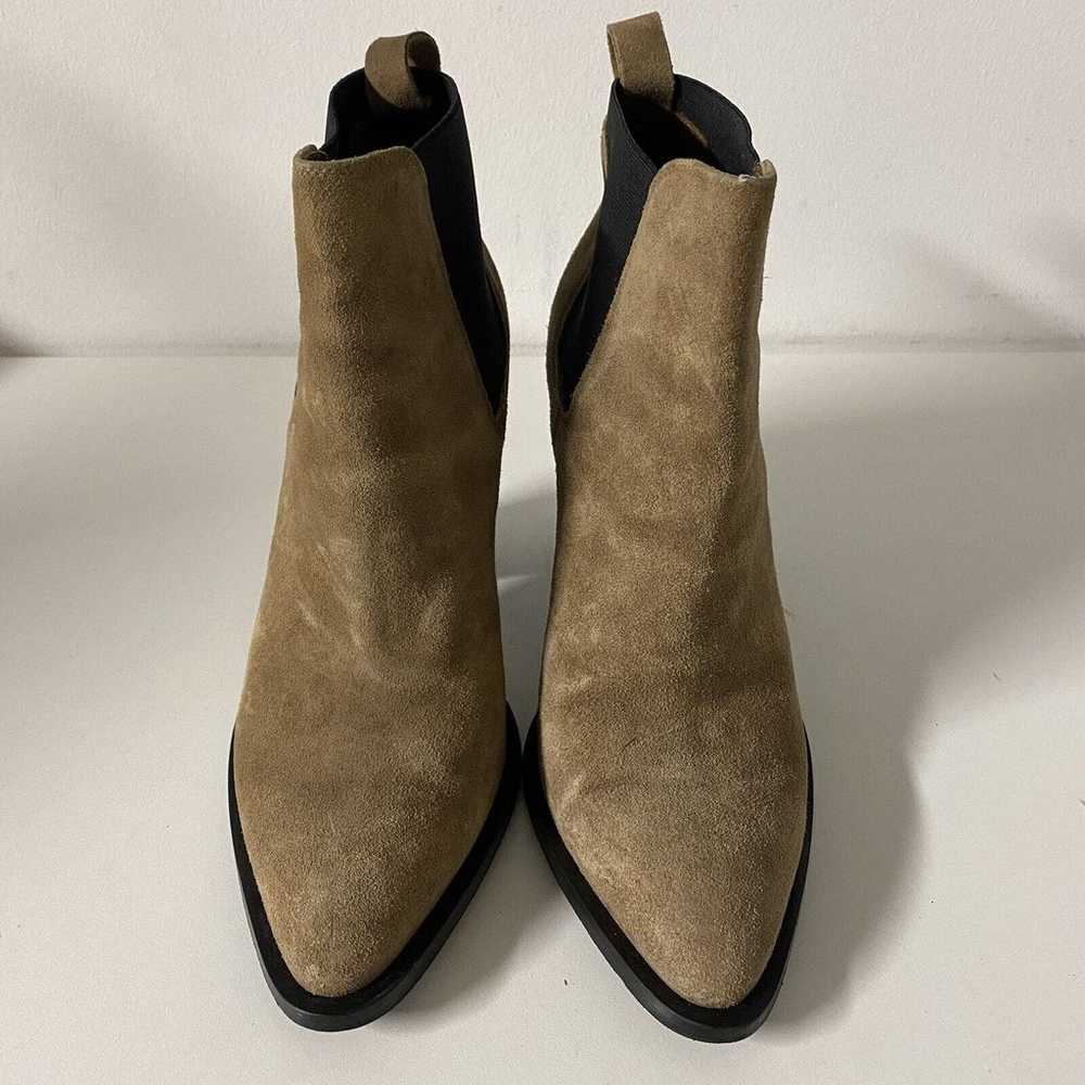 Vince Edith Ankle Boot Bootie Suede Taupe Chelsea… - image 4