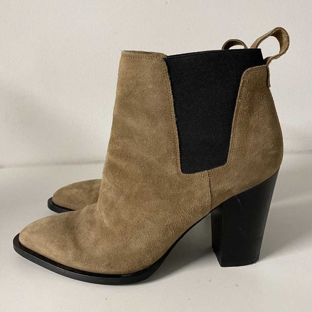 Vince Edith Ankle Boot Bootie Suede Taupe Chelsea… - image 5