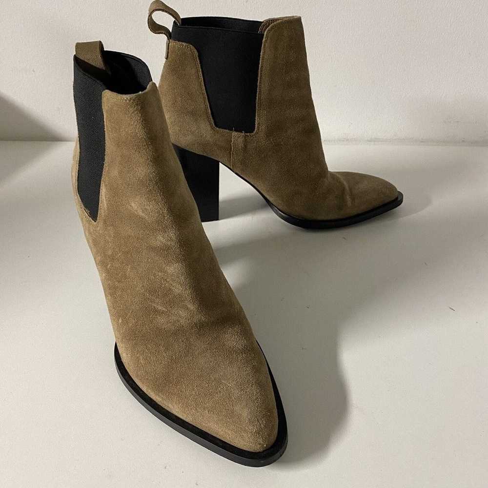Vince Edith Ankle Boot Bootie Suede Taupe Chelsea… - image 7
