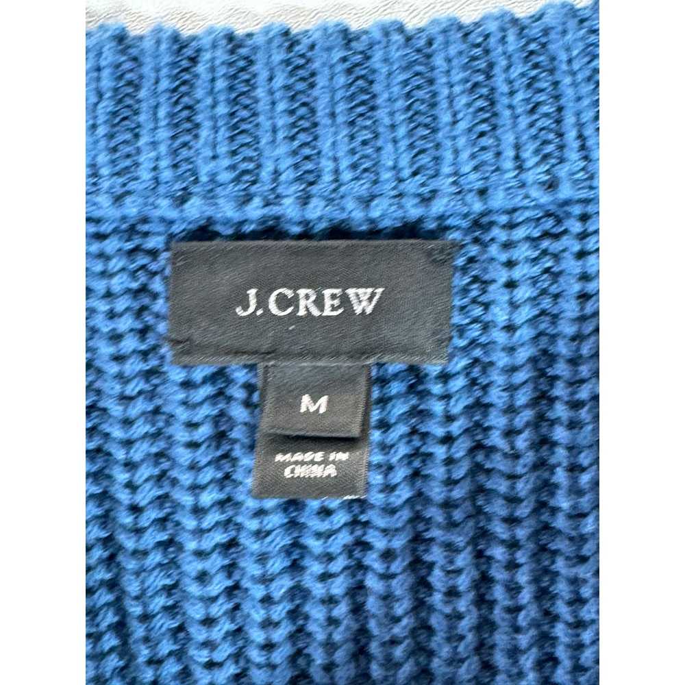 J.CREW Men's Blue Cotton Ribbed Crewneck Knit Pul… - image 10