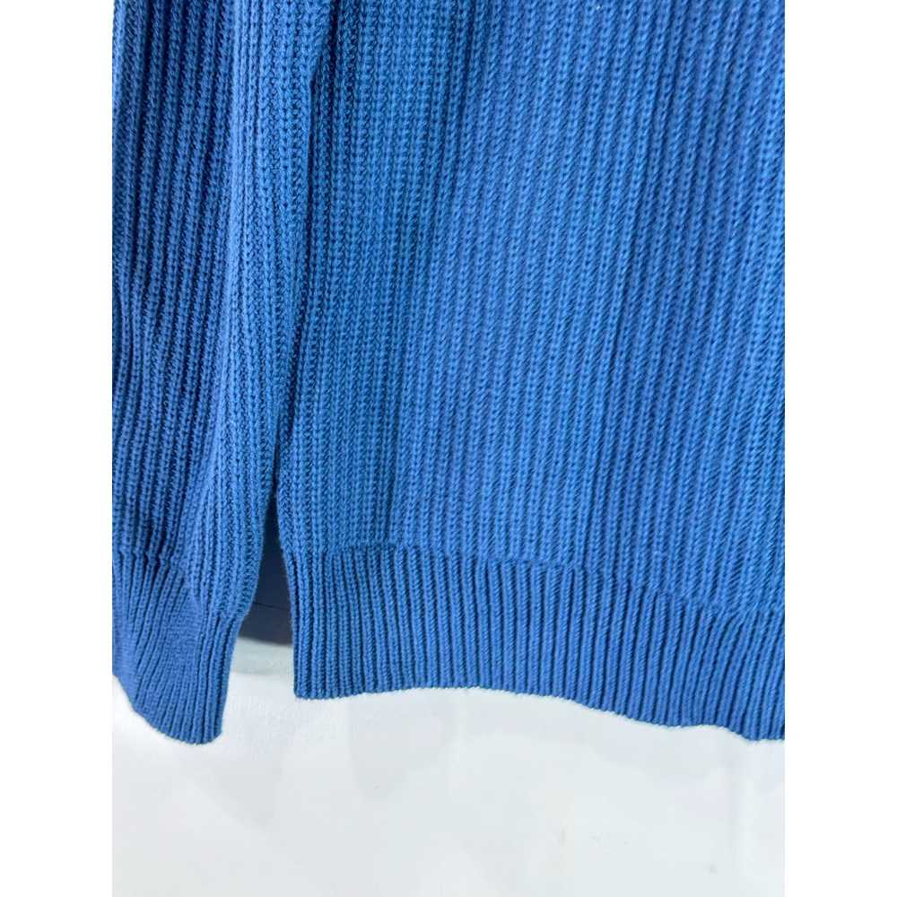 J.CREW Men's Blue Cotton Ribbed Crewneck Knit Pul… - image 7