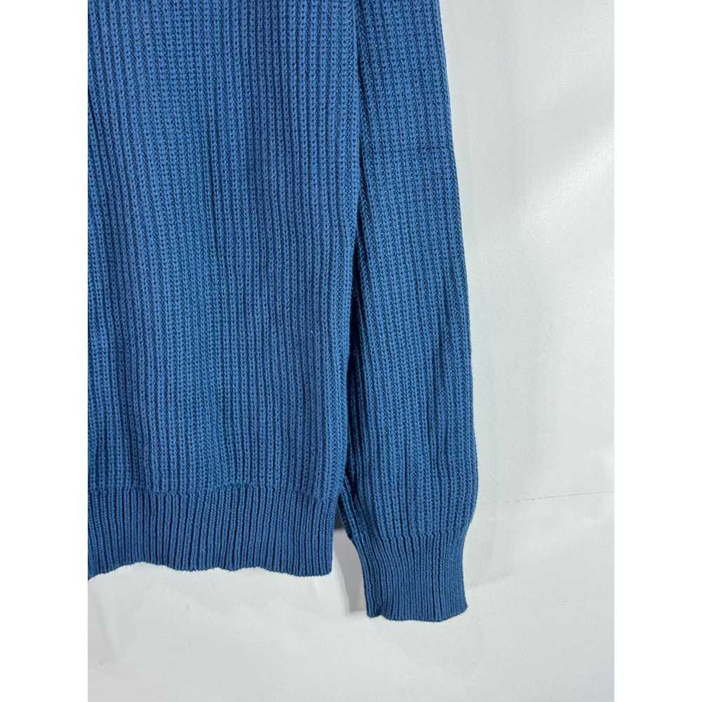J.CREW Men's Blue Cotton Ribbed Crewneck Knit Pul… - image 8