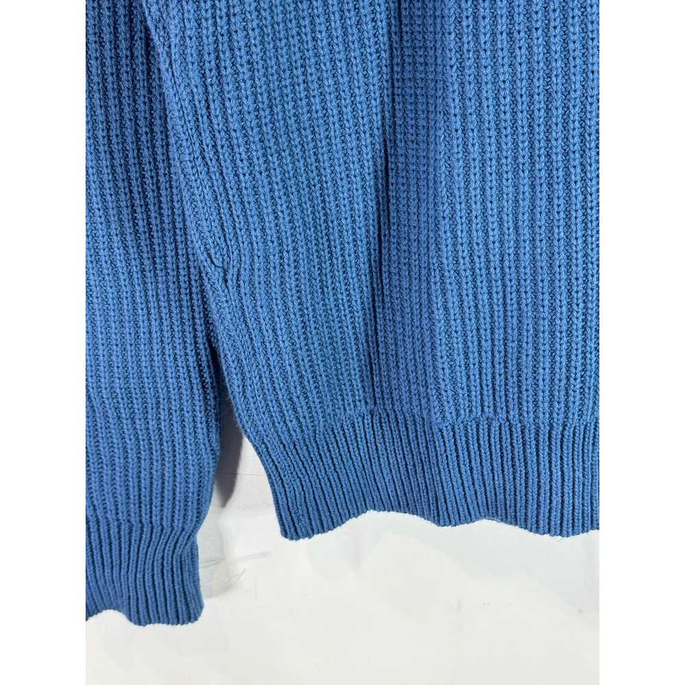 J.CREW Men's Blue Cotton Ribbed Crewneck Knit Pul… - image 9