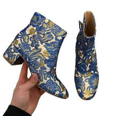 NEW Tory Burch | Shelby Floral Embroidered Ankle … - image 1