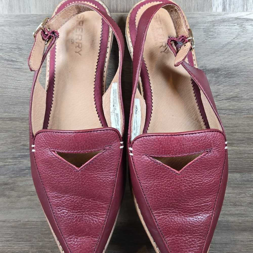 Sperry Saybrook Slingback Leather Loafer Cordovan… - image 2